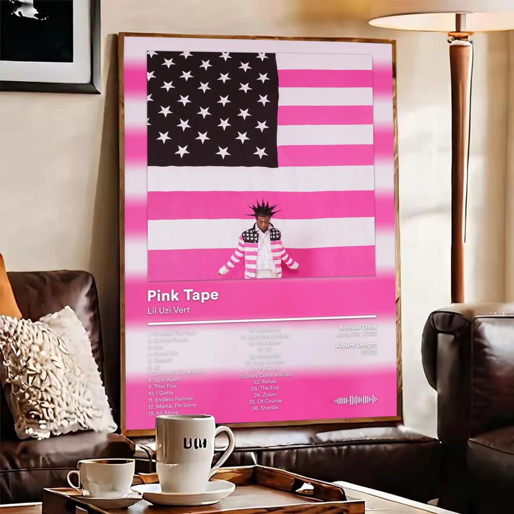 Lil U-Uzi V-Vert Album Poster  - Home Decor Living Room Ideas review and price