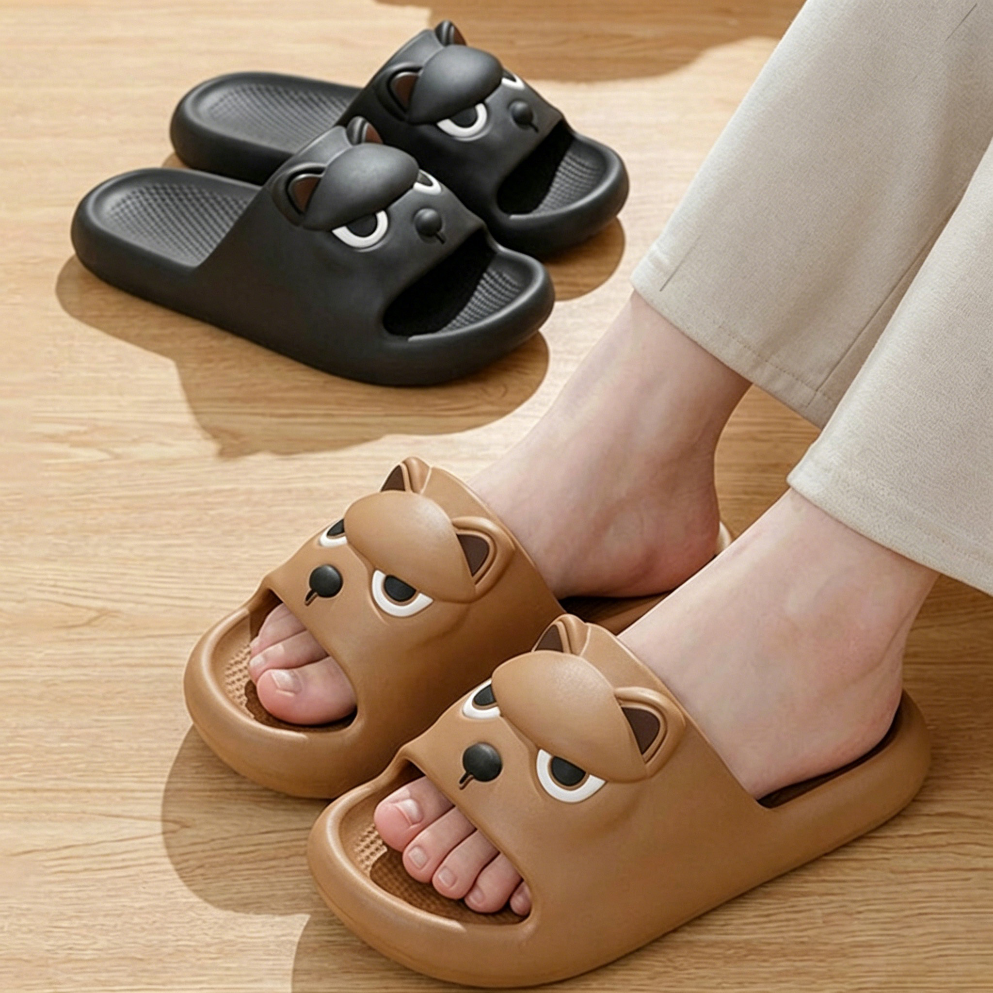 Cartoon Cute Dog Eva Soft Sole - Home Decor Outside review and price