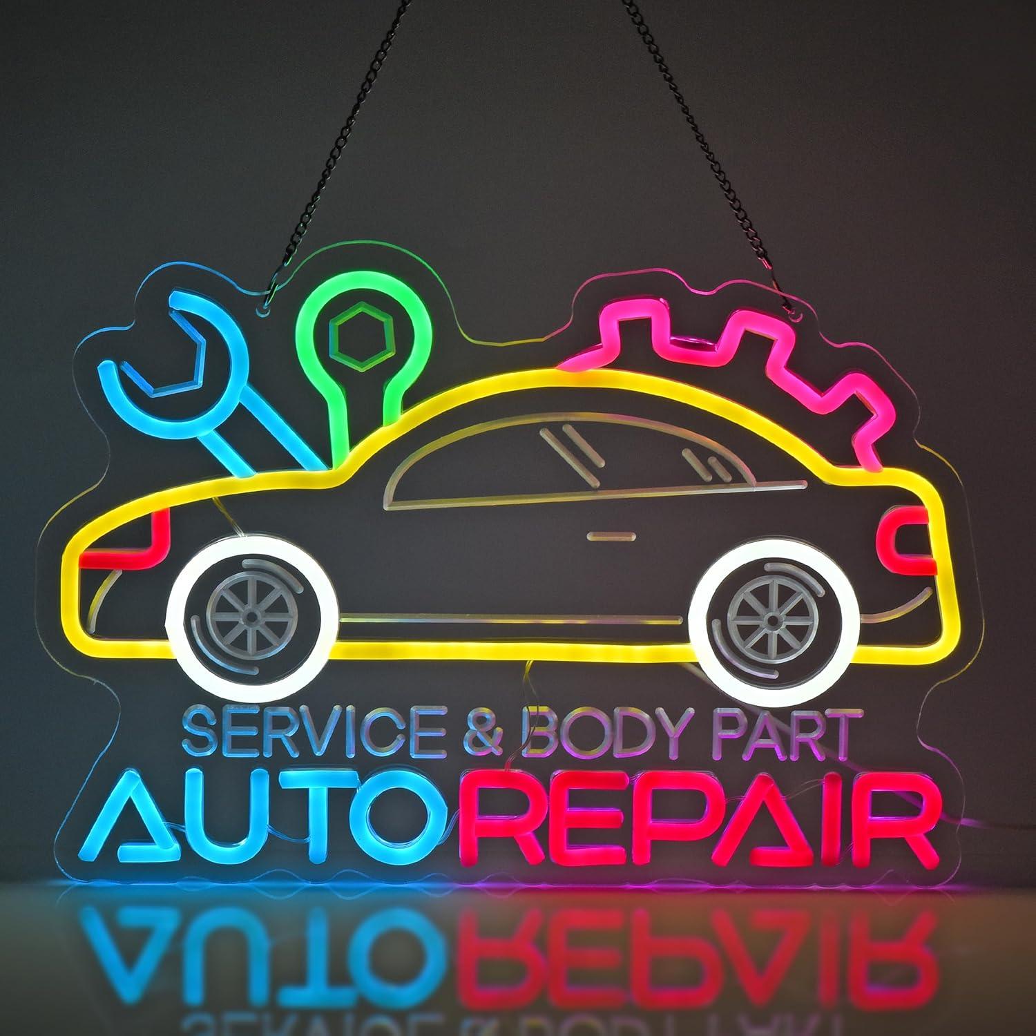 Auto Repair Neon Sign Neon Lig - Home Decor Wall Art review and price