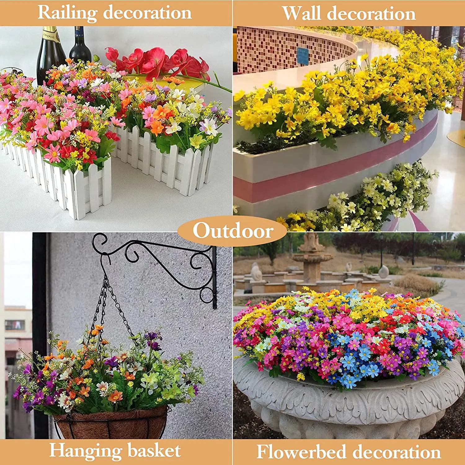 32cm Artificial Flower Jumping - Home Decor Daisy review and price