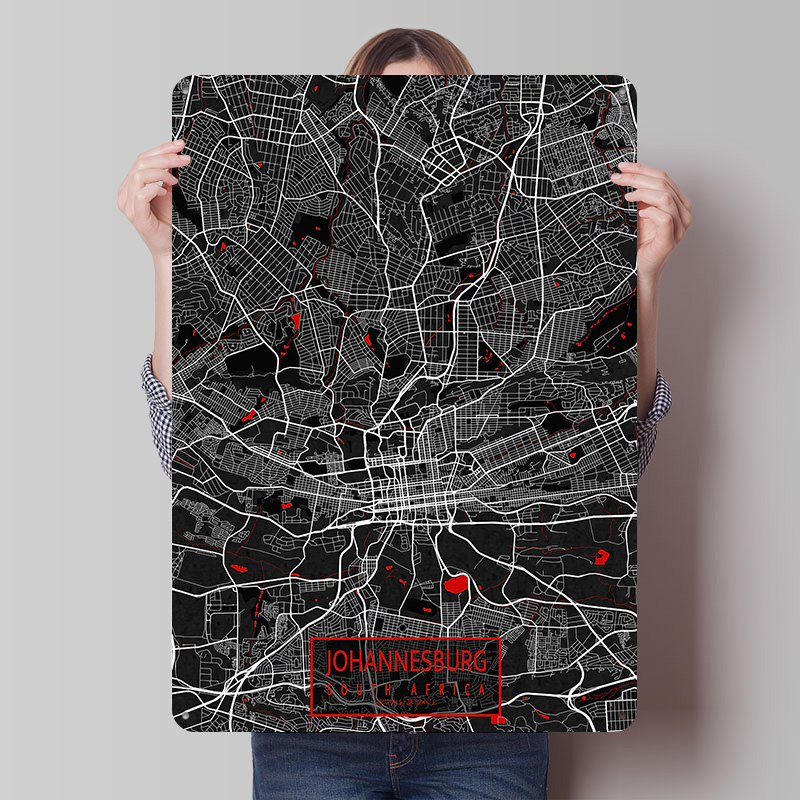 Johannesburg City Map South Af - Home Decor Johannesburg review and price
