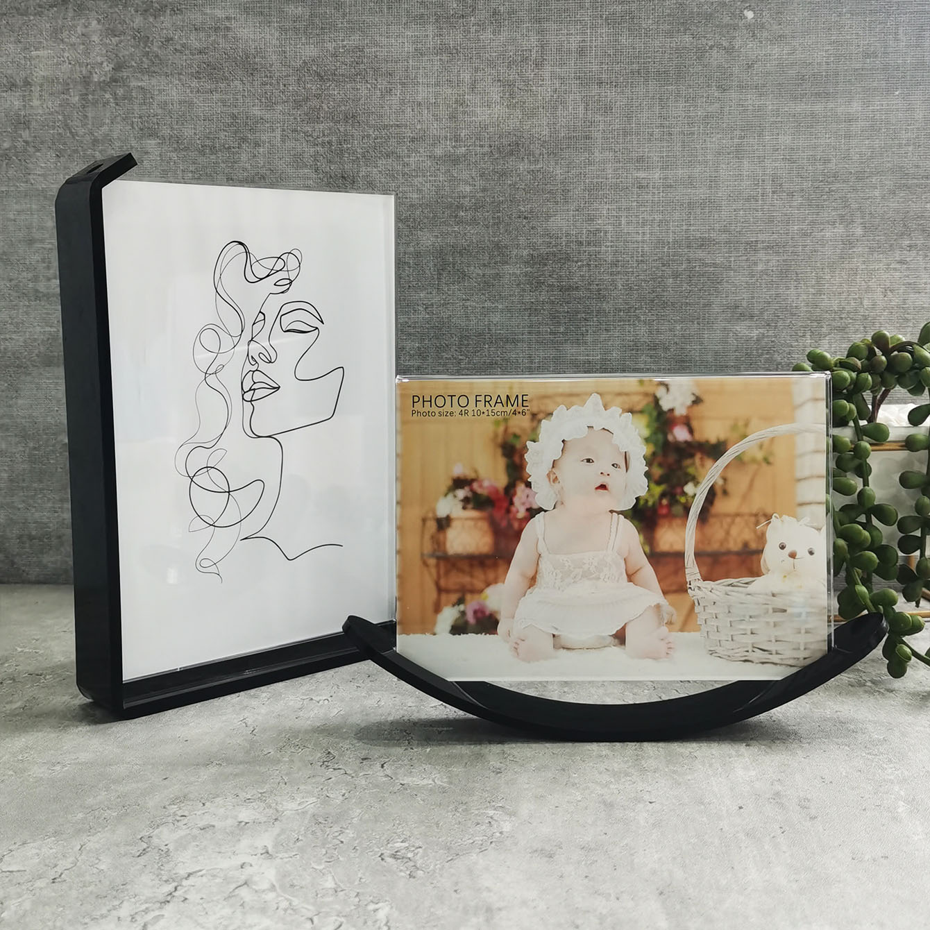 Acrylic Black Photo Frame 10X1 - Bamboo Photo Frame review and price
