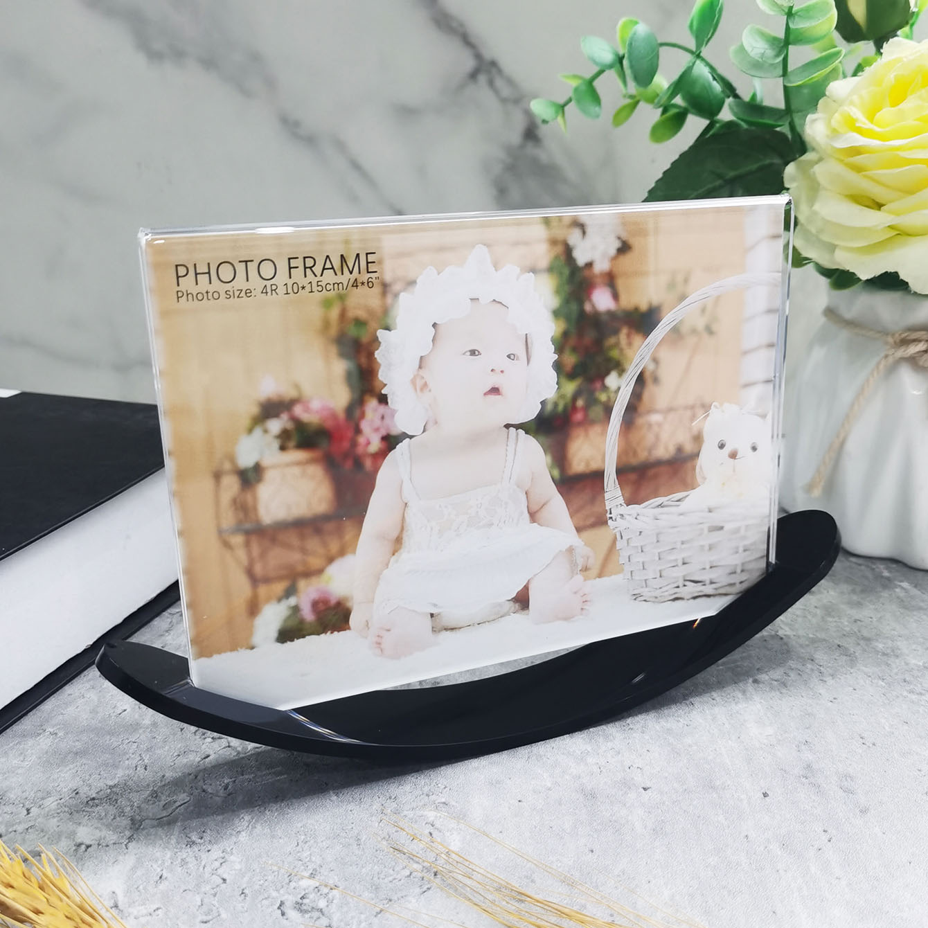 Acrylic Black Photo Frame 10X1 - Bamboo Photo Frame review and price
