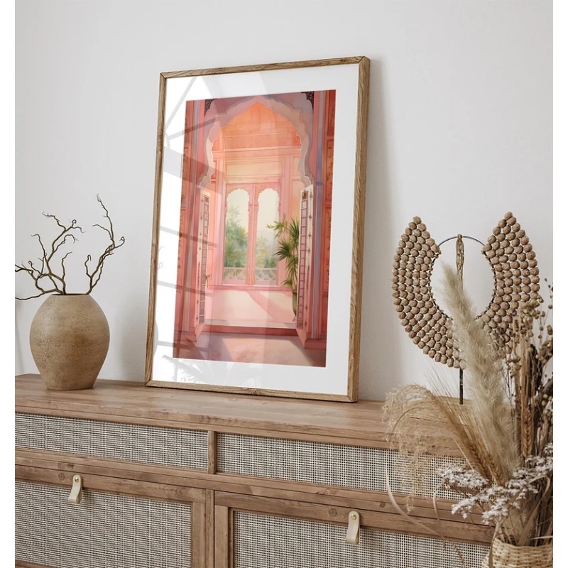 Watercolor Jaipur Indian Palac - Home Decor Jaipur review and price
