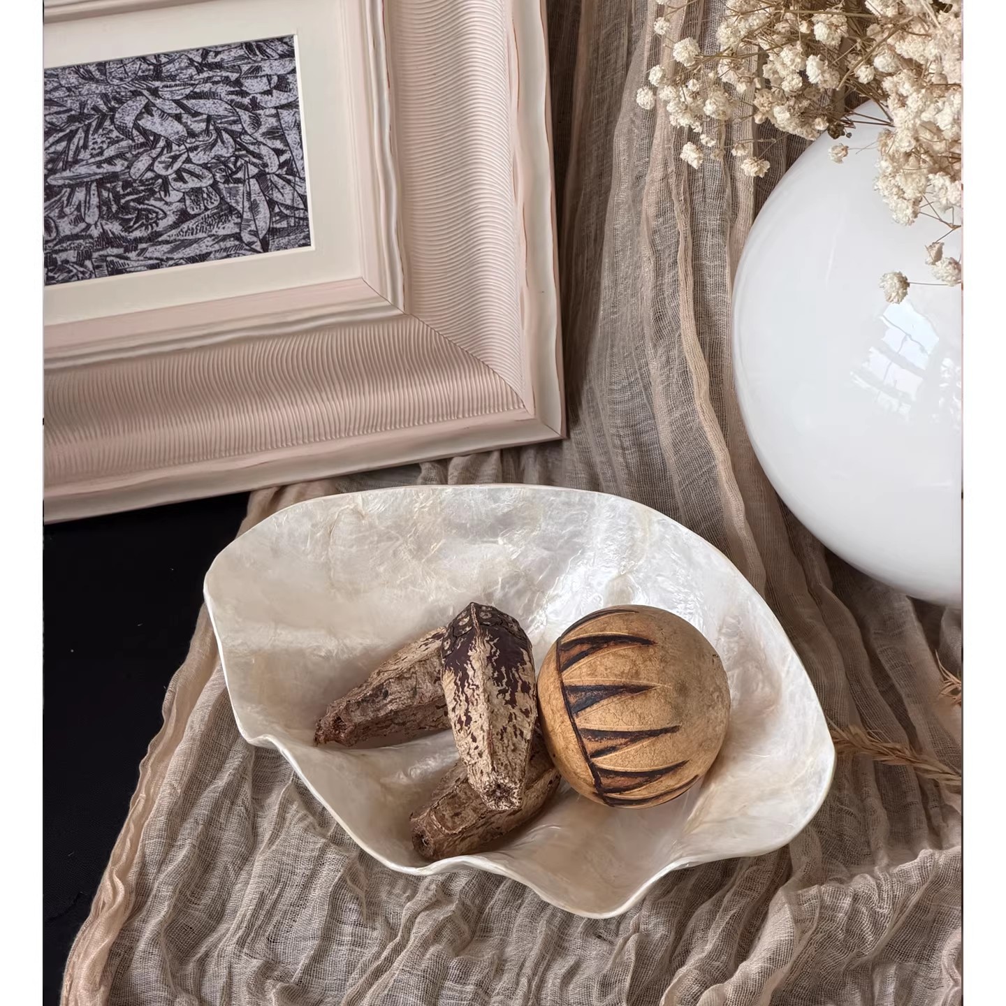 Shell Tray Simulated Shell Bow - Ceramic Trinket Dish review and price
