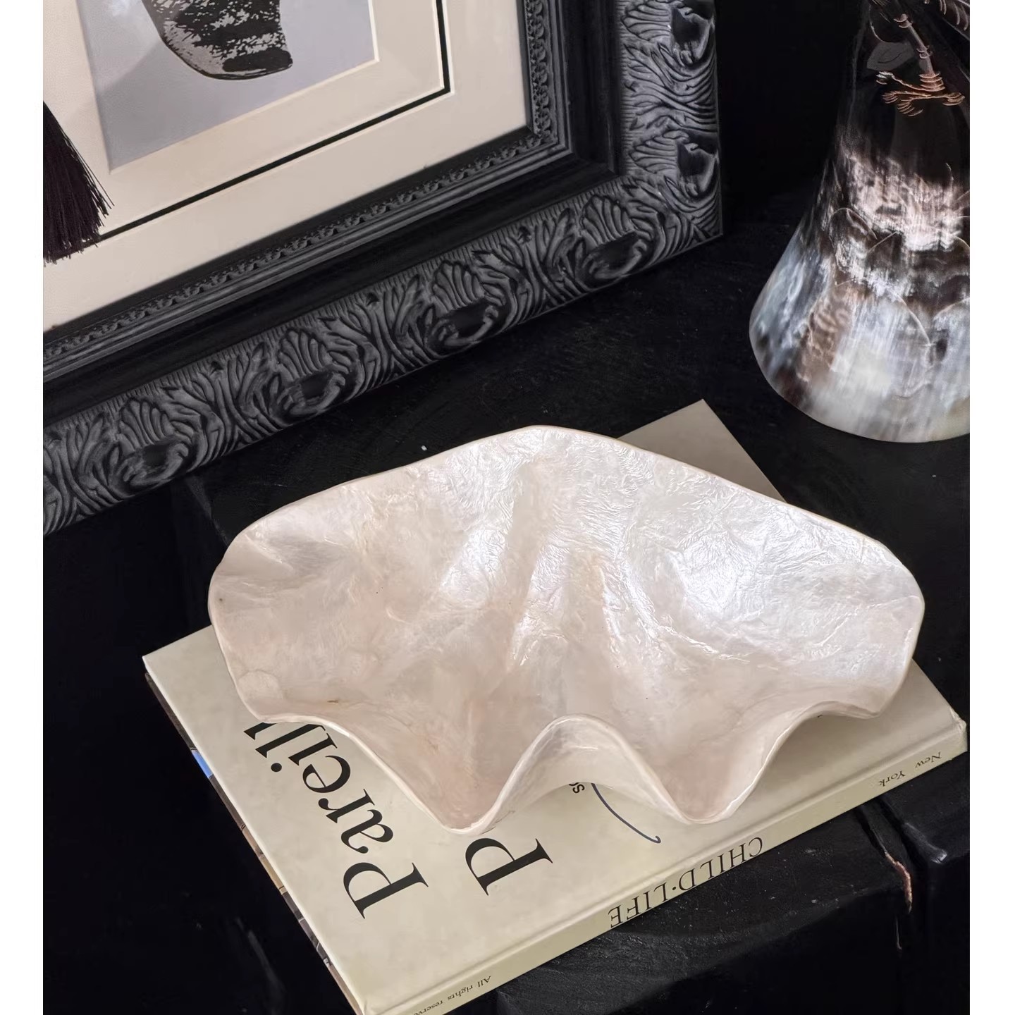 Shell Tray Simulated Shell Bow - Ceramic Trinket Dish review and price
