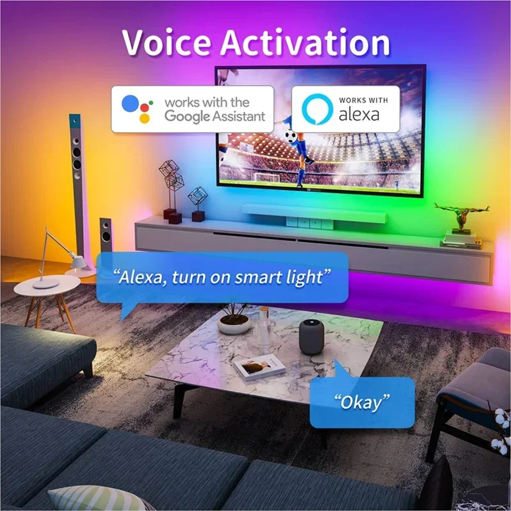 Tuya WiFi WS2811 RGBIC COB LED - Home Decor Free App review and price