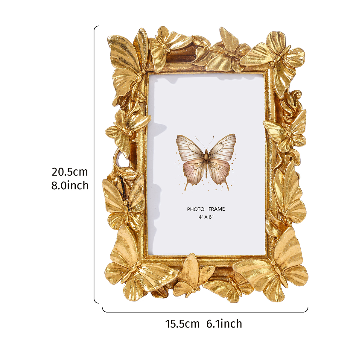 1PC, European-style white, gol - Bamboo Photo Frame review and price