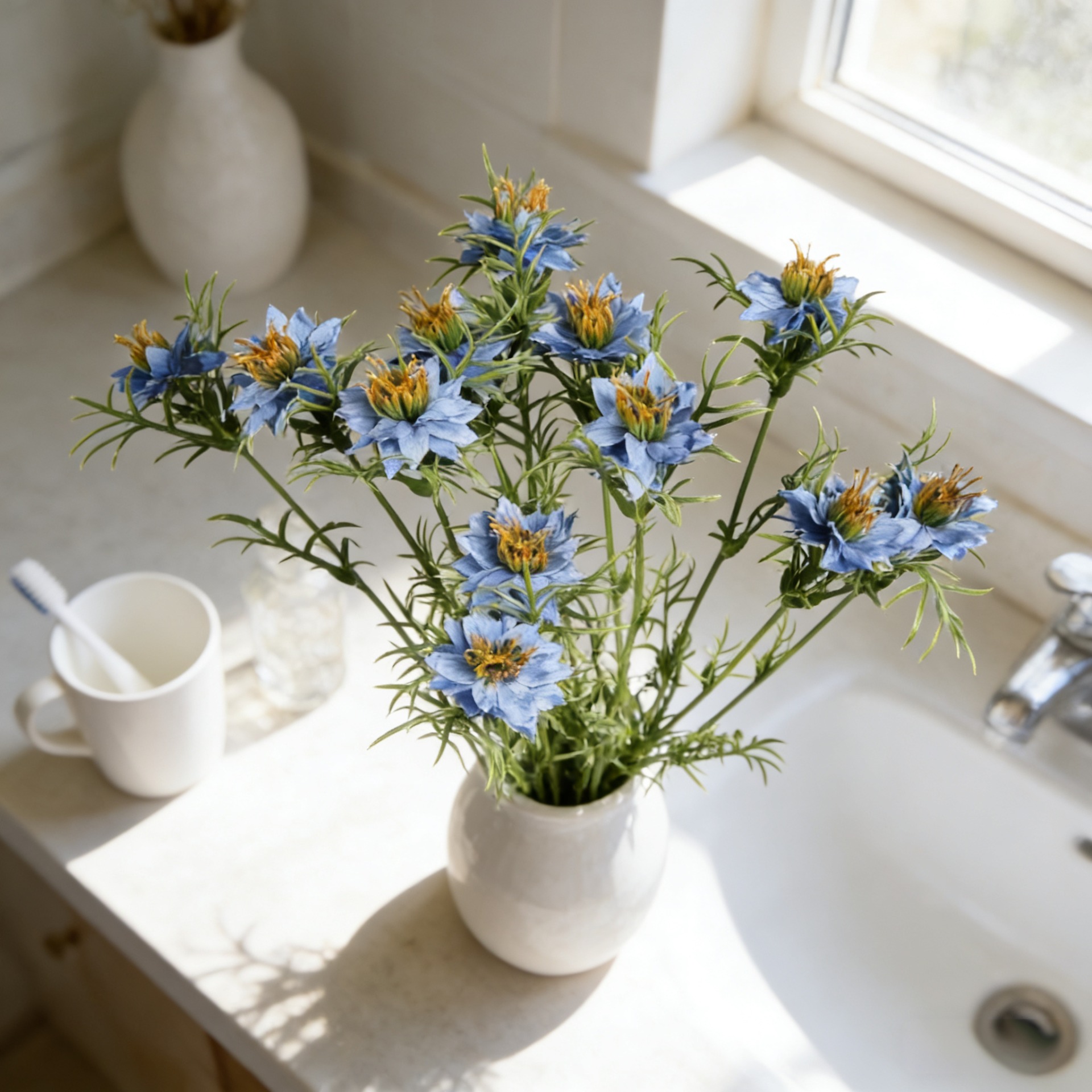 27 Inch Faux Nigella Daisy Flo - Home Decor Daisy review and price