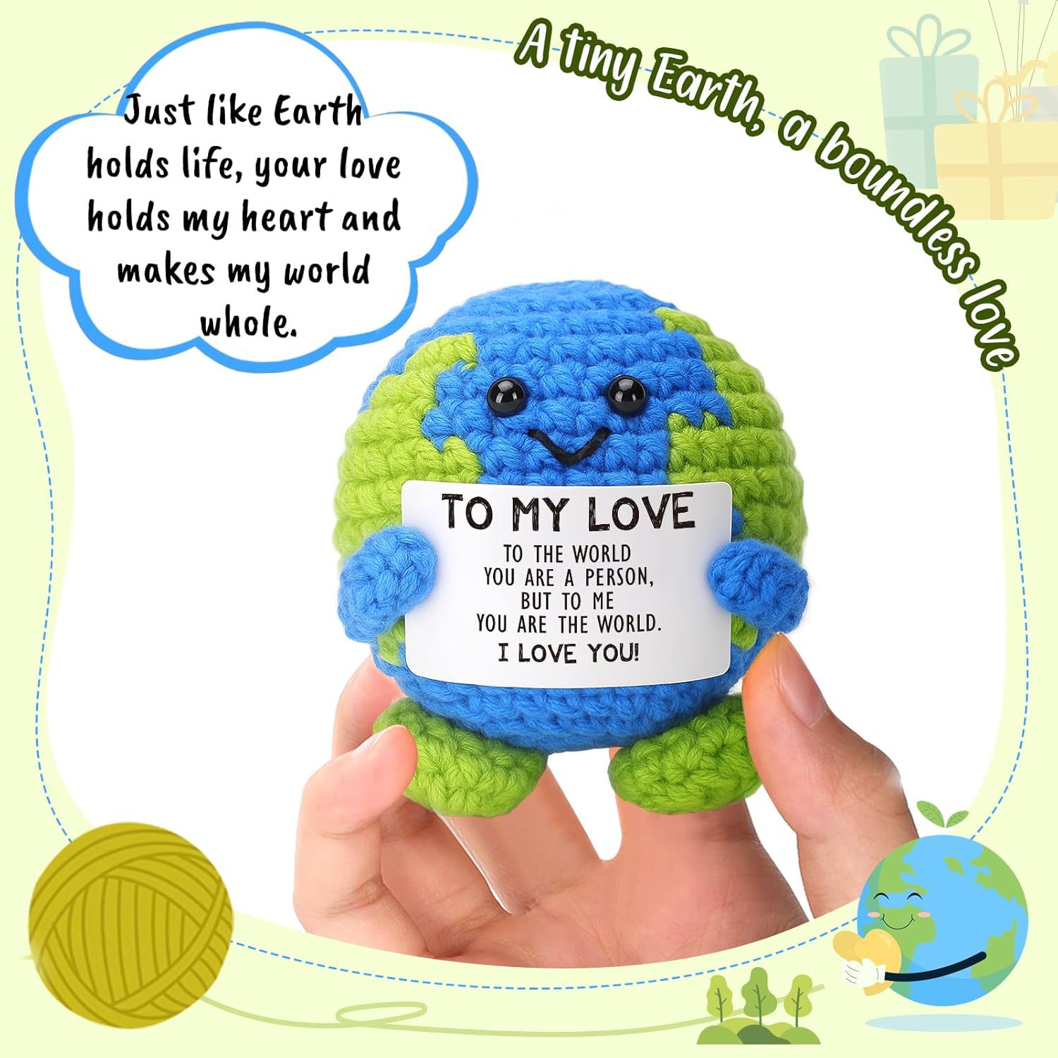 Positive Energy Crochet Earth  - Home Decor Duck review and price
