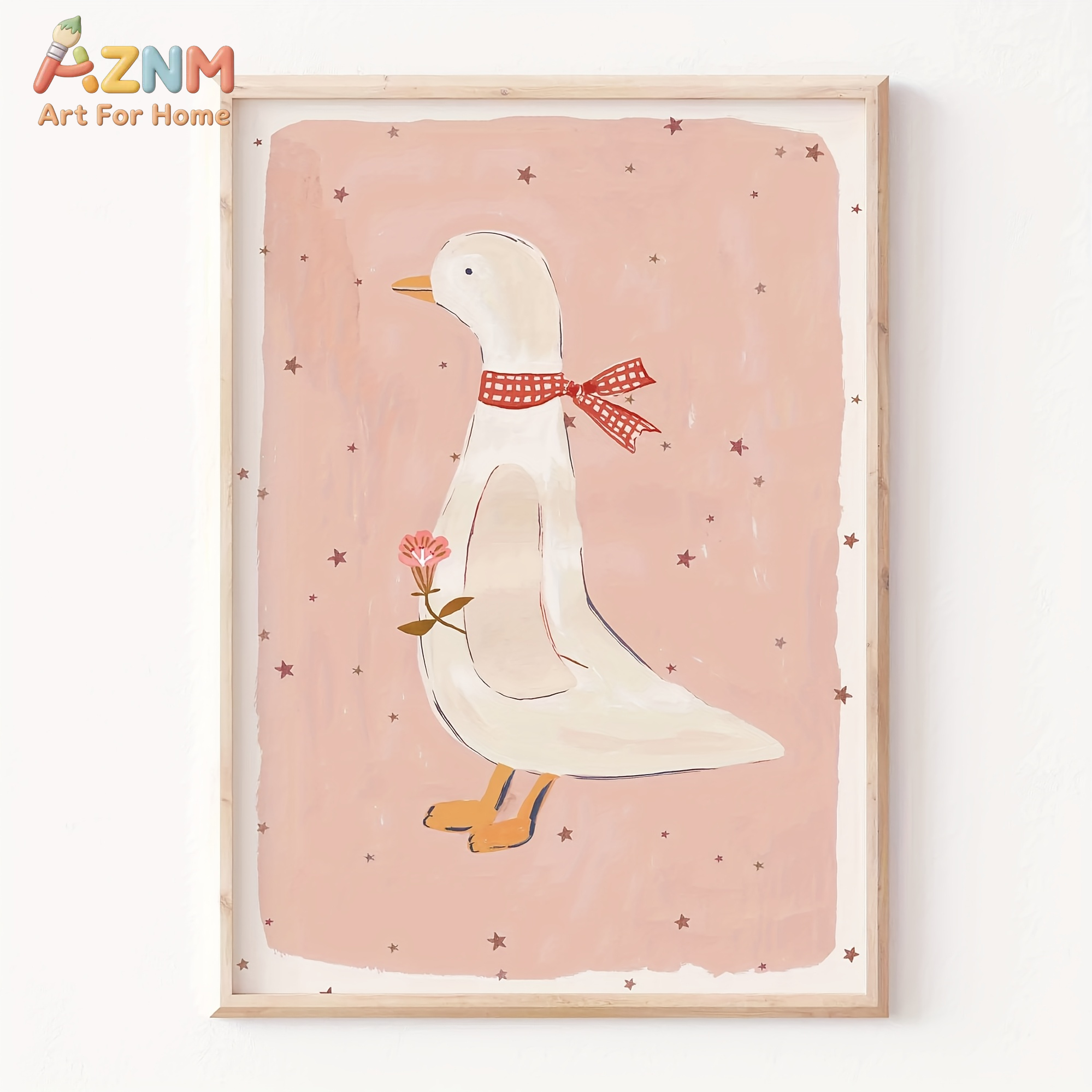 AZNM Cute Silly Goose Cartoon  - Home Decor Duck review and price