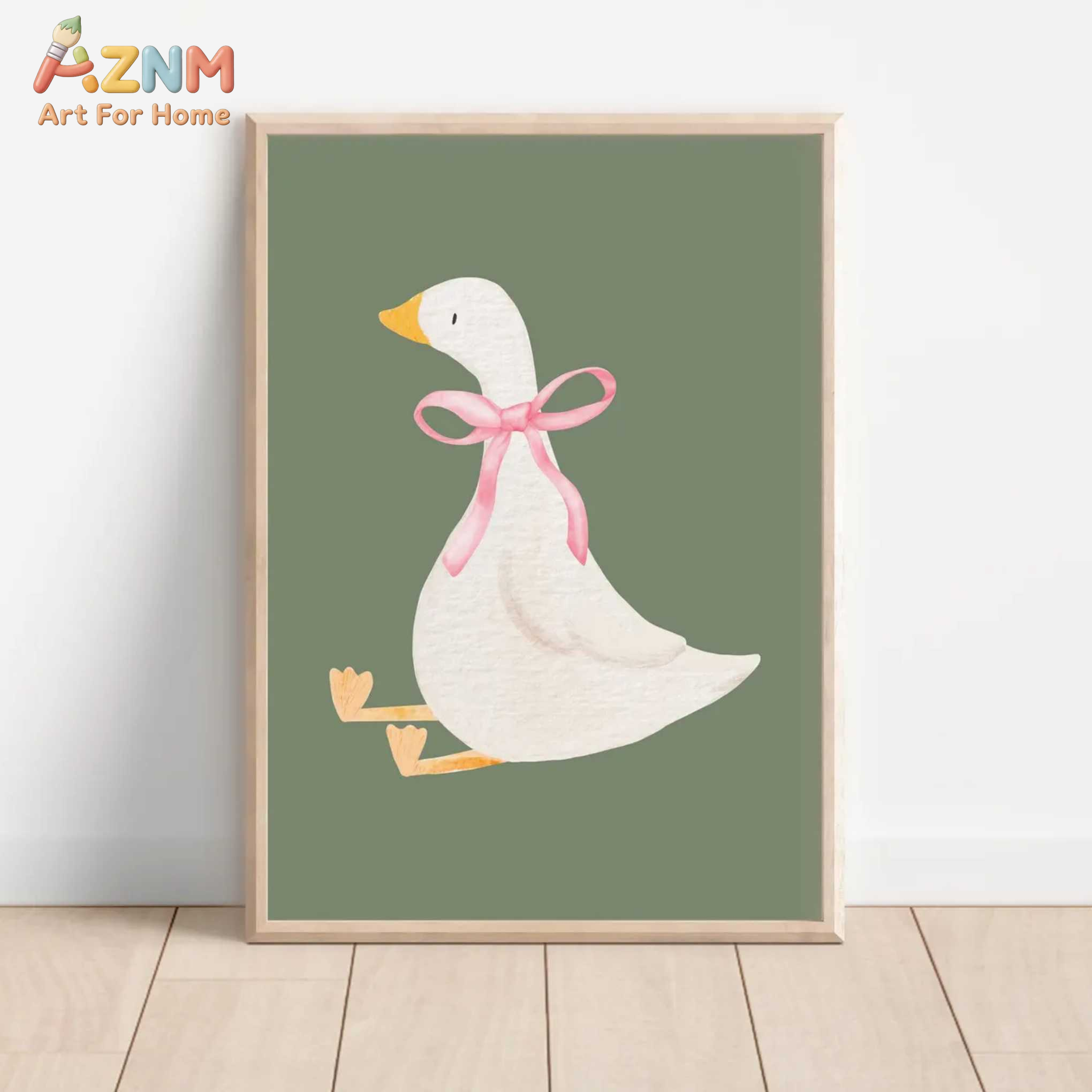 AZNM Cute Silly Goose Cartoon  - Home Decor Duck review and price