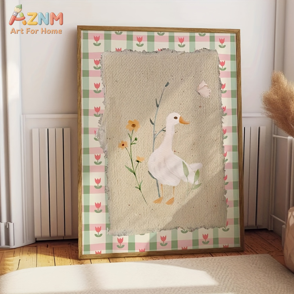 AZNM Cute Silly Goose Cartoon  - Home Decor Duck review and price