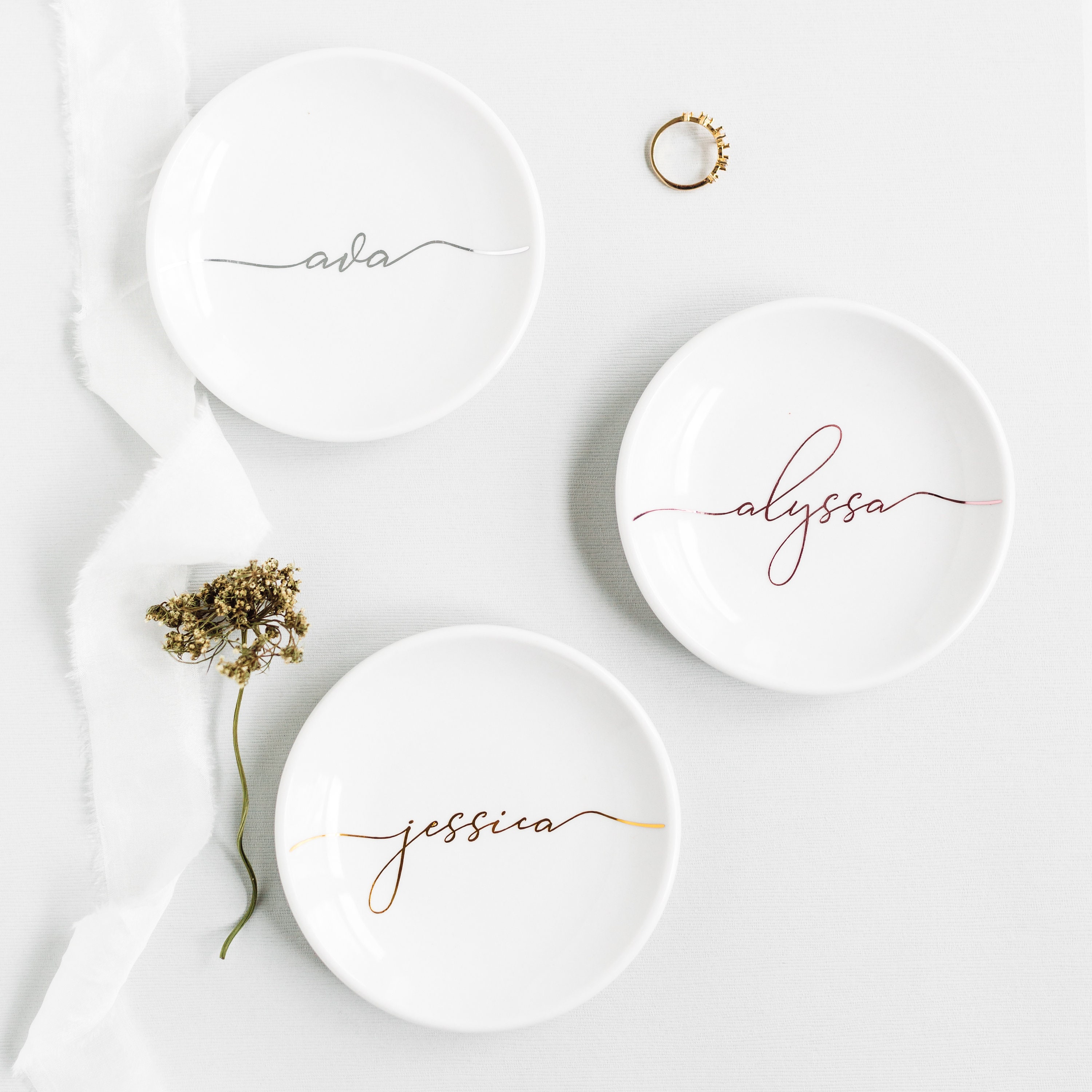 Personalized Ceramic Ring Dish - Ceramic Trinket Dish review and price