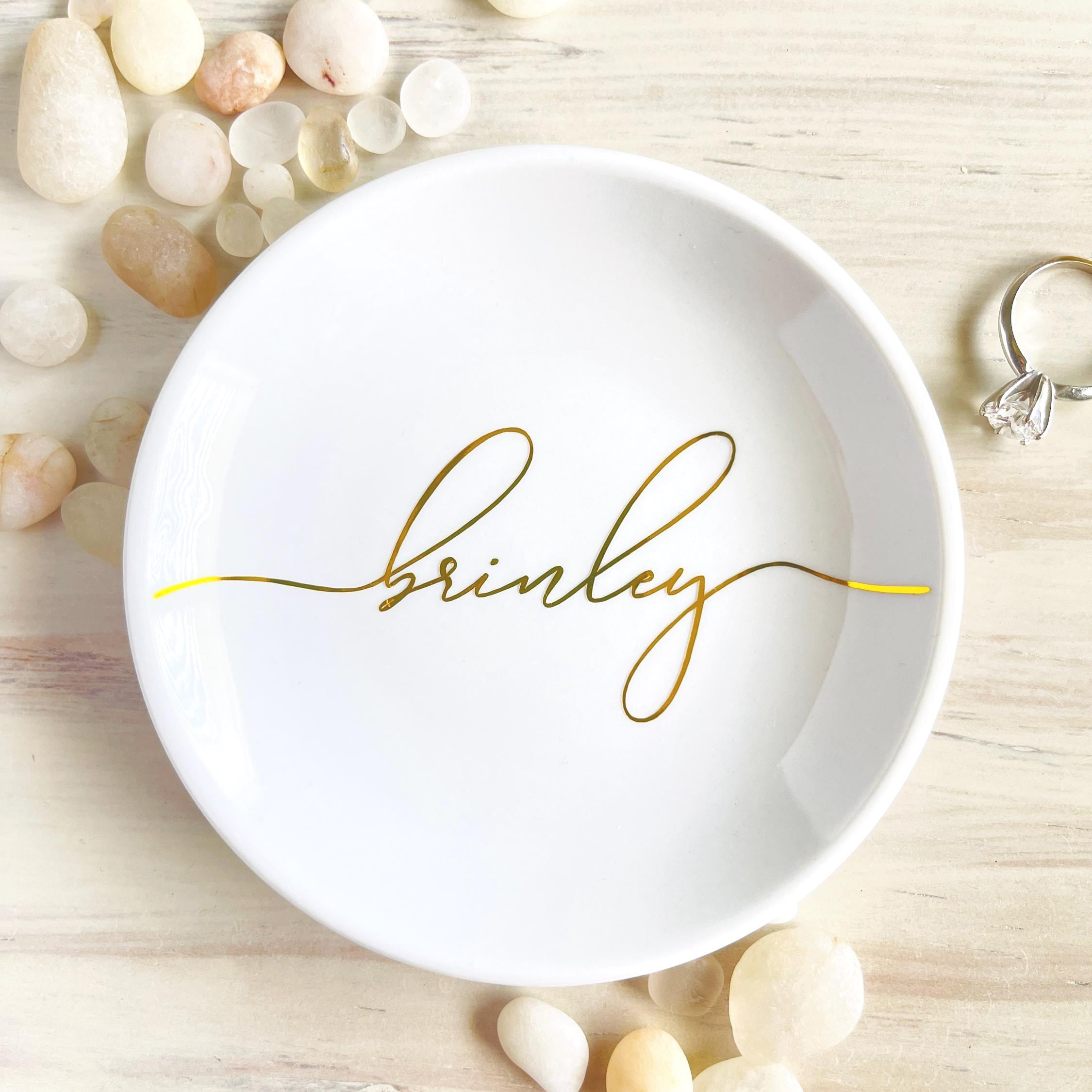 Personalized Ceramic Ring Dish - Ceramic Trinket Dish review and price