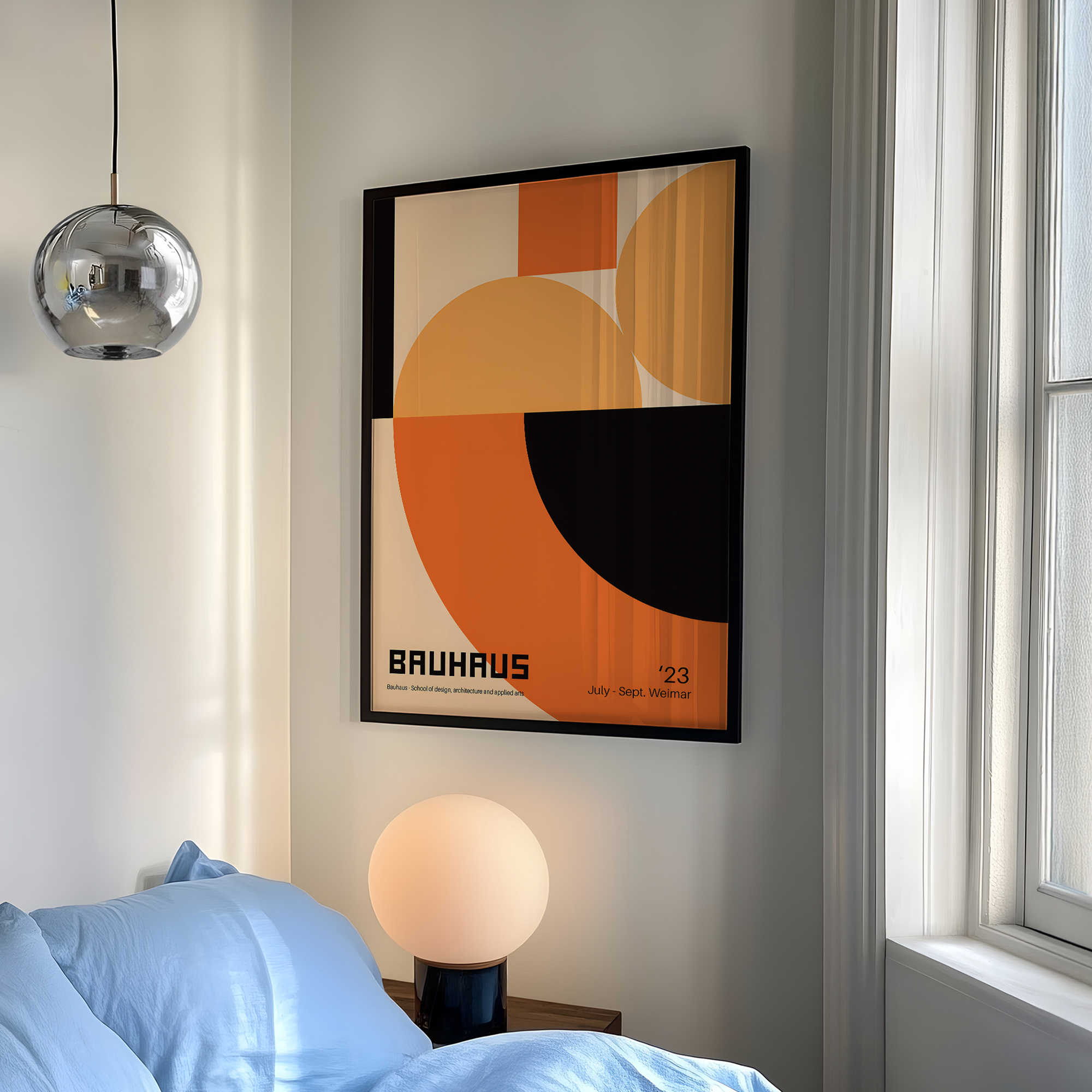 Modern Geometry Bauhaus School - Home Decor Orange review and price