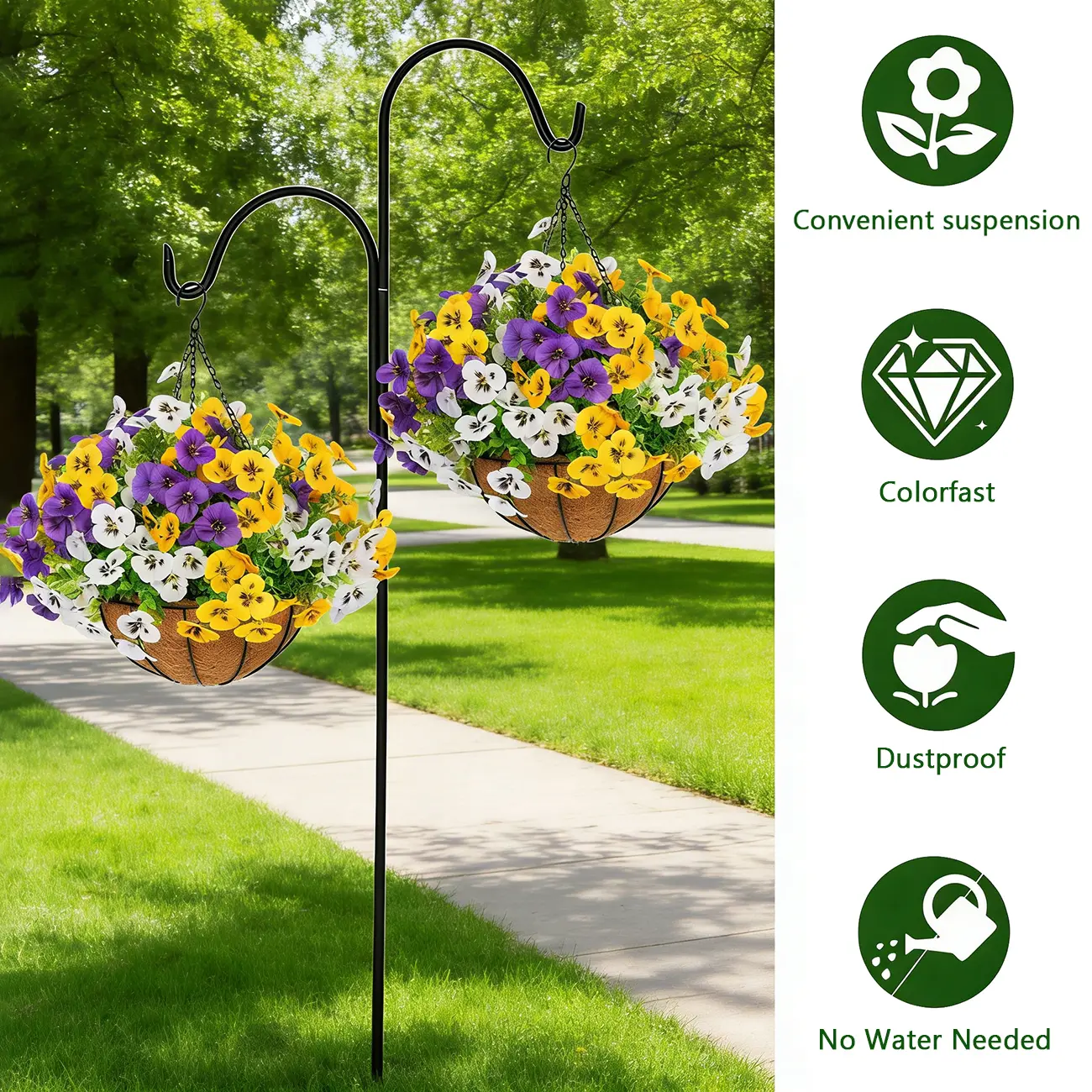 Artificial Hanging Flower Bask - Home Decor Daisy review and price