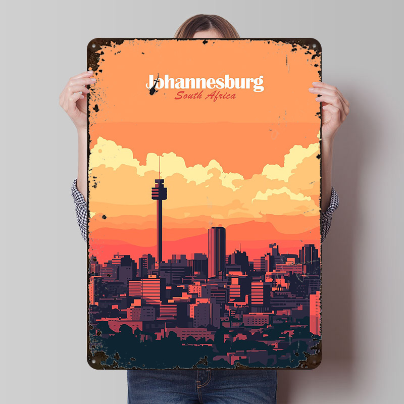 Johannesburg Skyline Printed P - Home Decor Johannesburg review and price