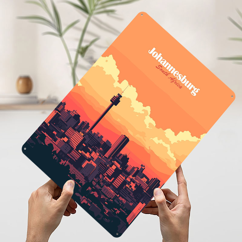 Johannesburg Skyline Printed P - Home Decor Johannesburg review and price