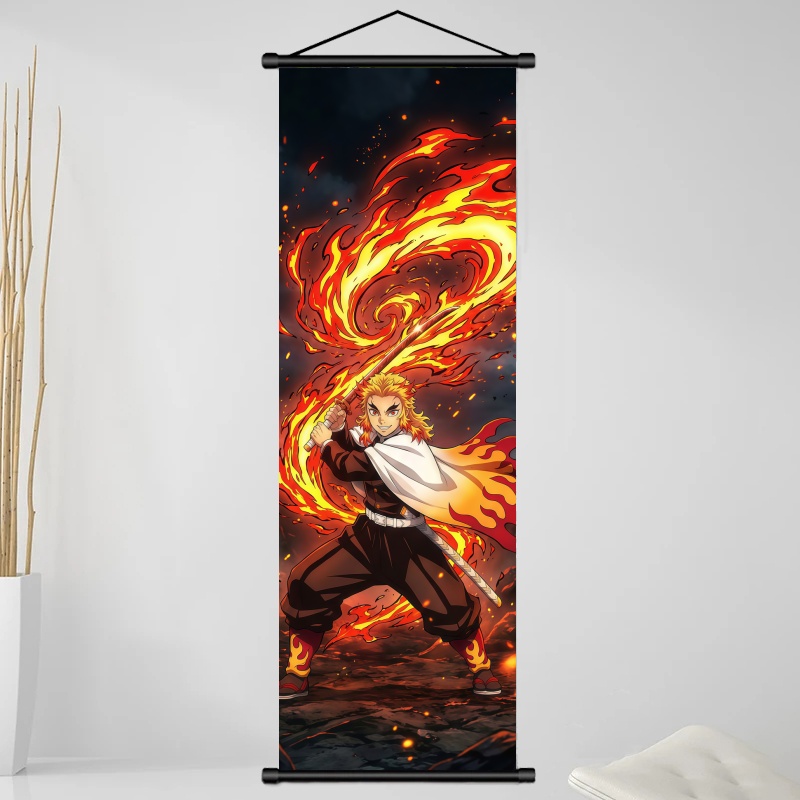Demon Slayer Kyojuro Rengoku H - Home Decor Living Room review and price