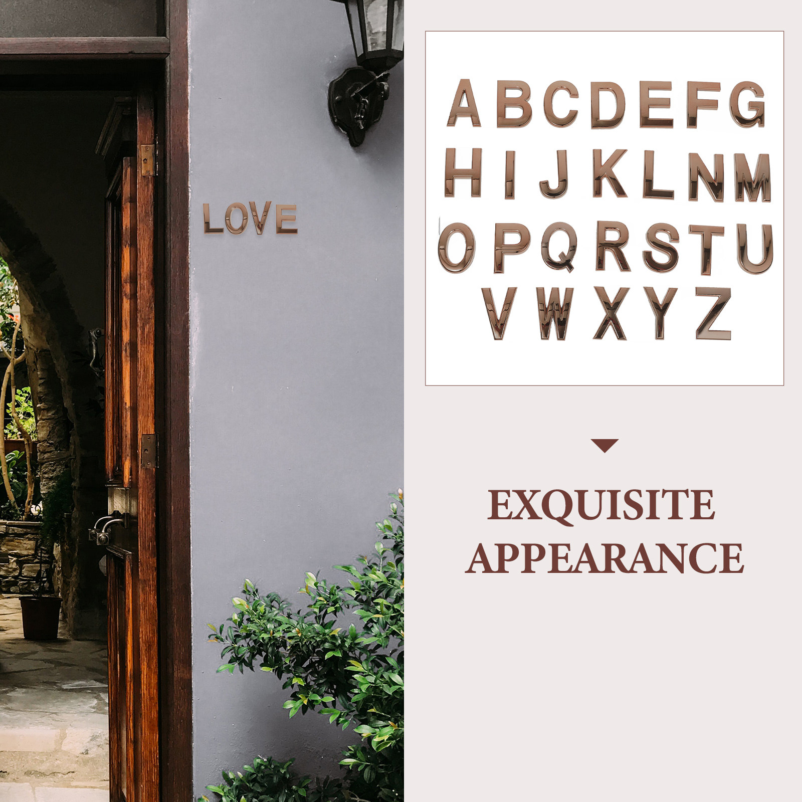 26Pcs Adhesive Alphabet Sign M - Home Decor Outside review and price
