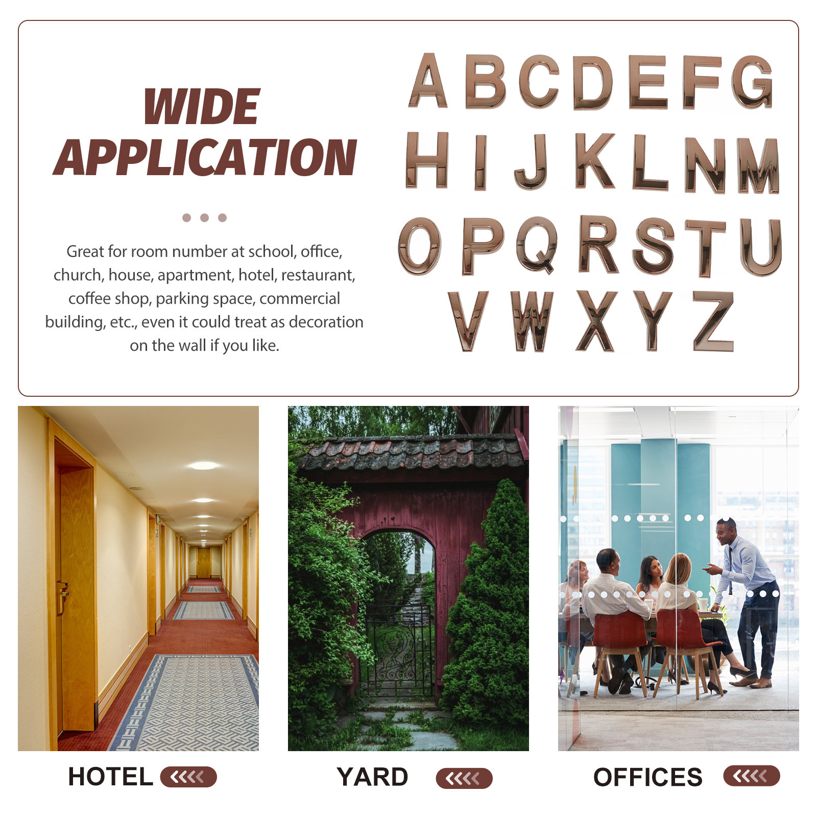 26Pcs Adhesive Alphabet Sign M - Home Decor Outside review and price
