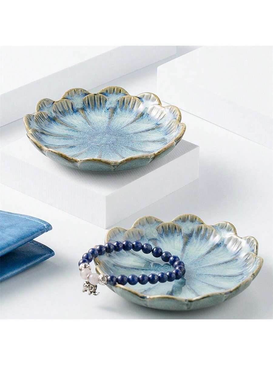 1 pc Ceramic petal shaped jewe - Ceramic Trinket Dish review and price