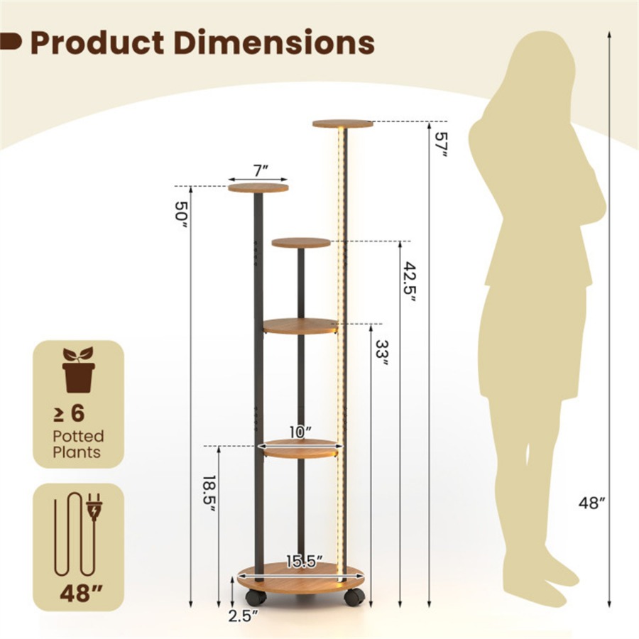 6-Tier Plant Stand with RGB Li - Home Decor Free App review and price