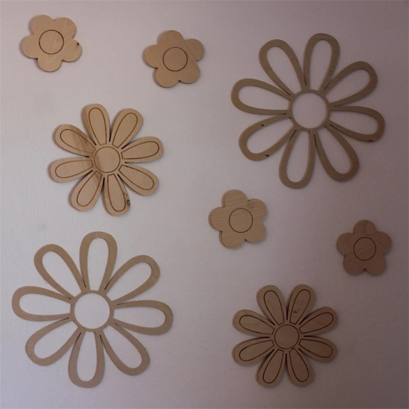 Ins Wooden Daisy Wall Flowers  - Home Decor Daisy review and price