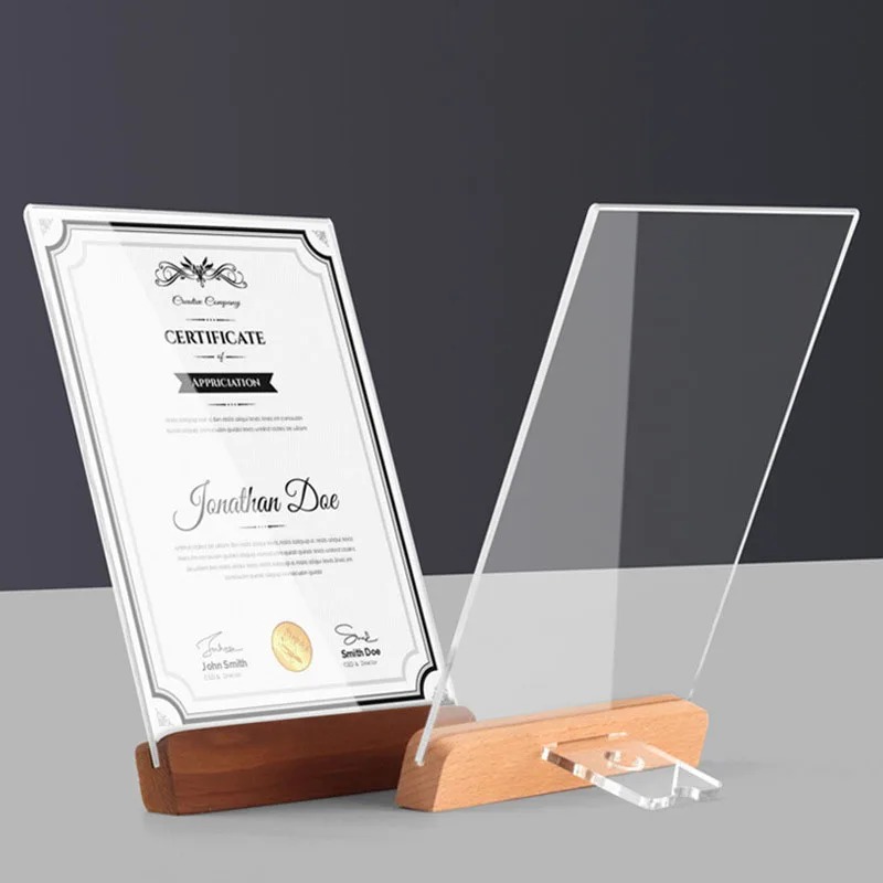 Acrylic Photo Frame Holder Tra - Bamboo Photo Frame review and price