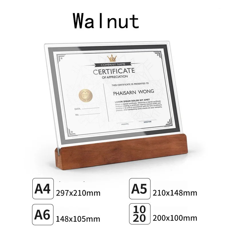 Acrylic Photo Frame Holder Tra - Bamboo Photo Frame review and price