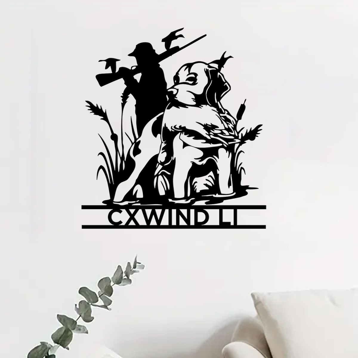 Custom Dog Hunting Metal Wall  - Home Decor Duck review and price
