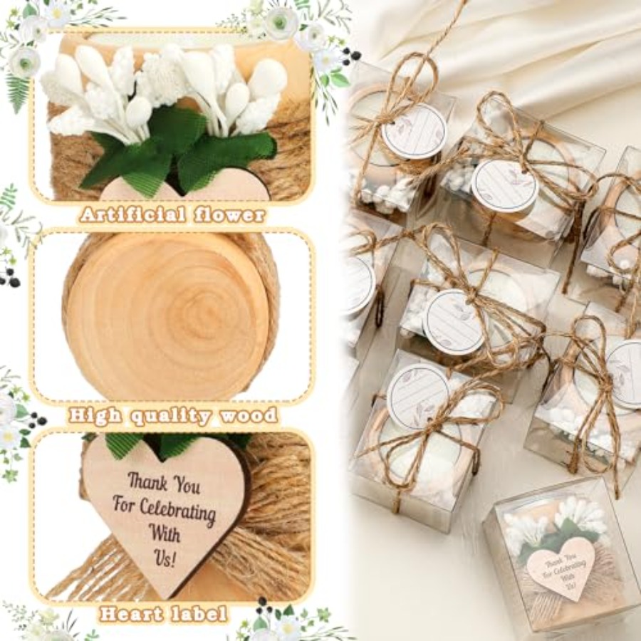 16 Pack Wooden Tealight Candle - Home Decor Kit review and price