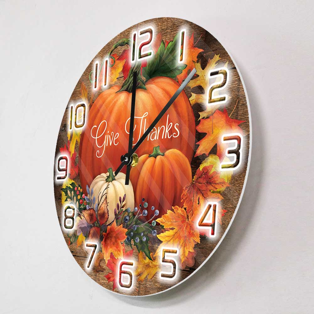 Give Thanks Blessed Wall Clock - Home Decor Living Room Ideas review and price