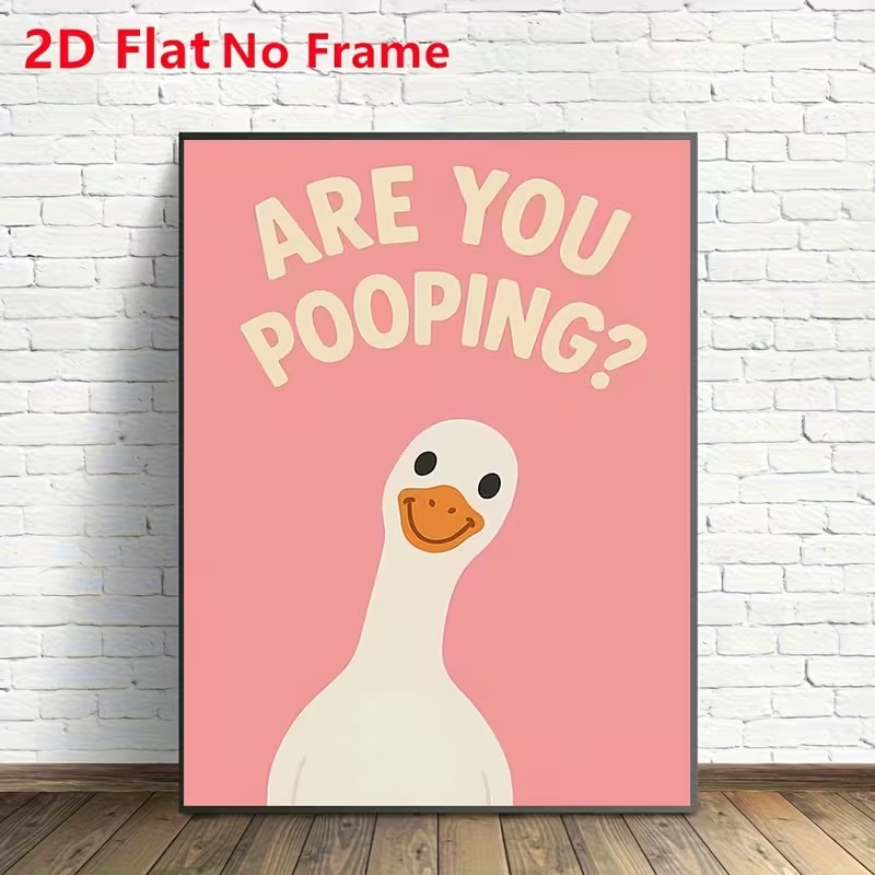 Modern Pink Are You Pooping Qu - Home Decor Duck review and price