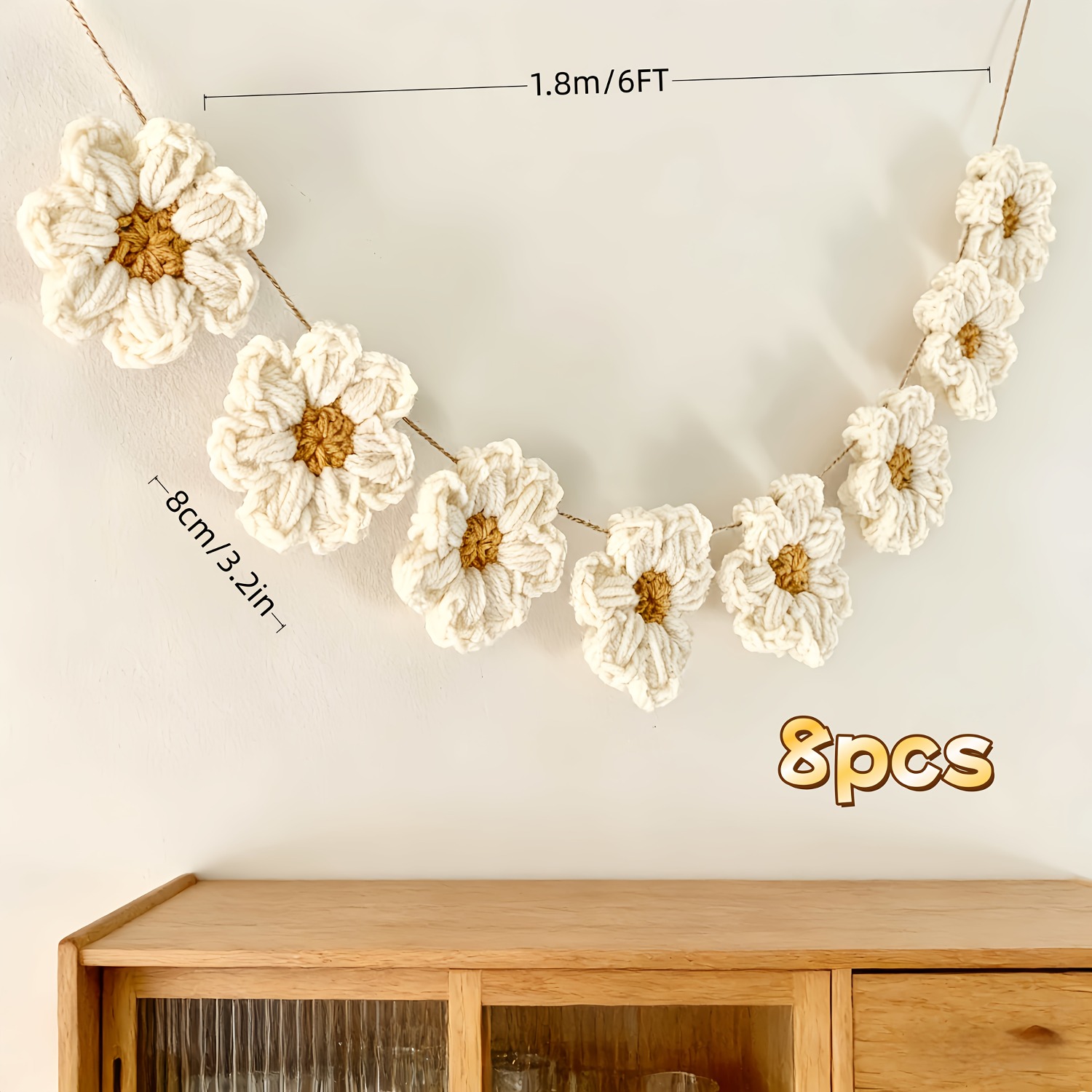 8 pieces of 1.8-meter-long cro - Home Decor Daisy review and price