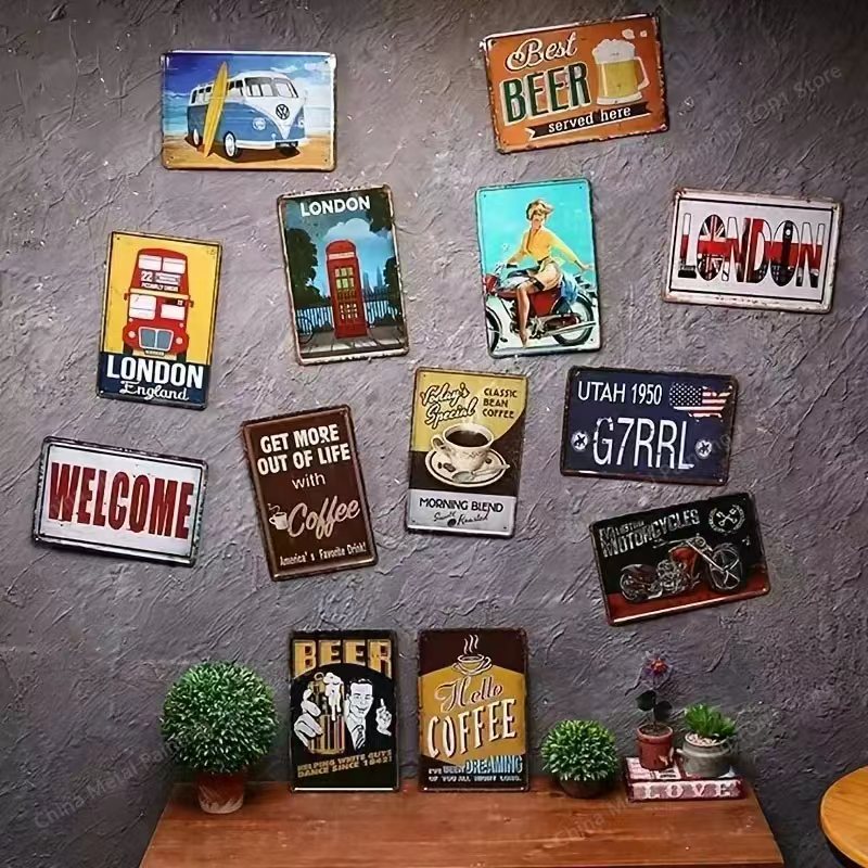 Vintage Iron Wall Art Decor 2D - Home Decor Outside review and price