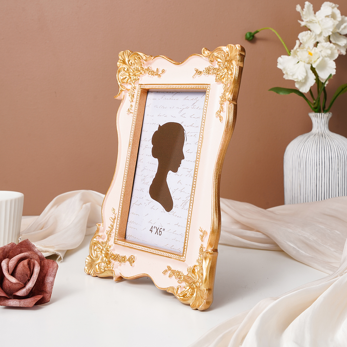1PC, European-style three-dime - Bamboo Photo Frame review and price