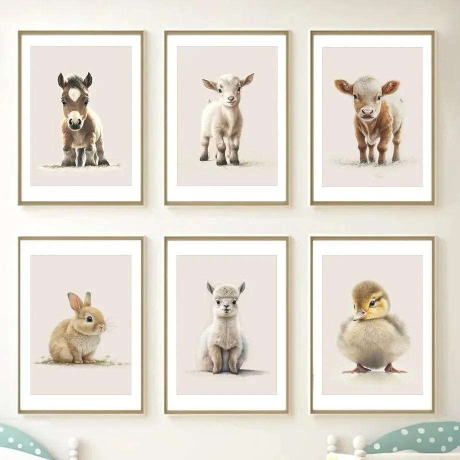 Farm Baby Animals Horse Sheep  - Home Decor Duck review and price