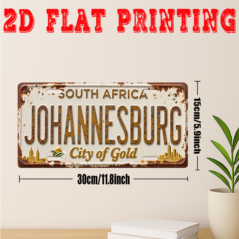Vintage Metal Tin Sign Johanne - Home Decor Johannesburg review and price
