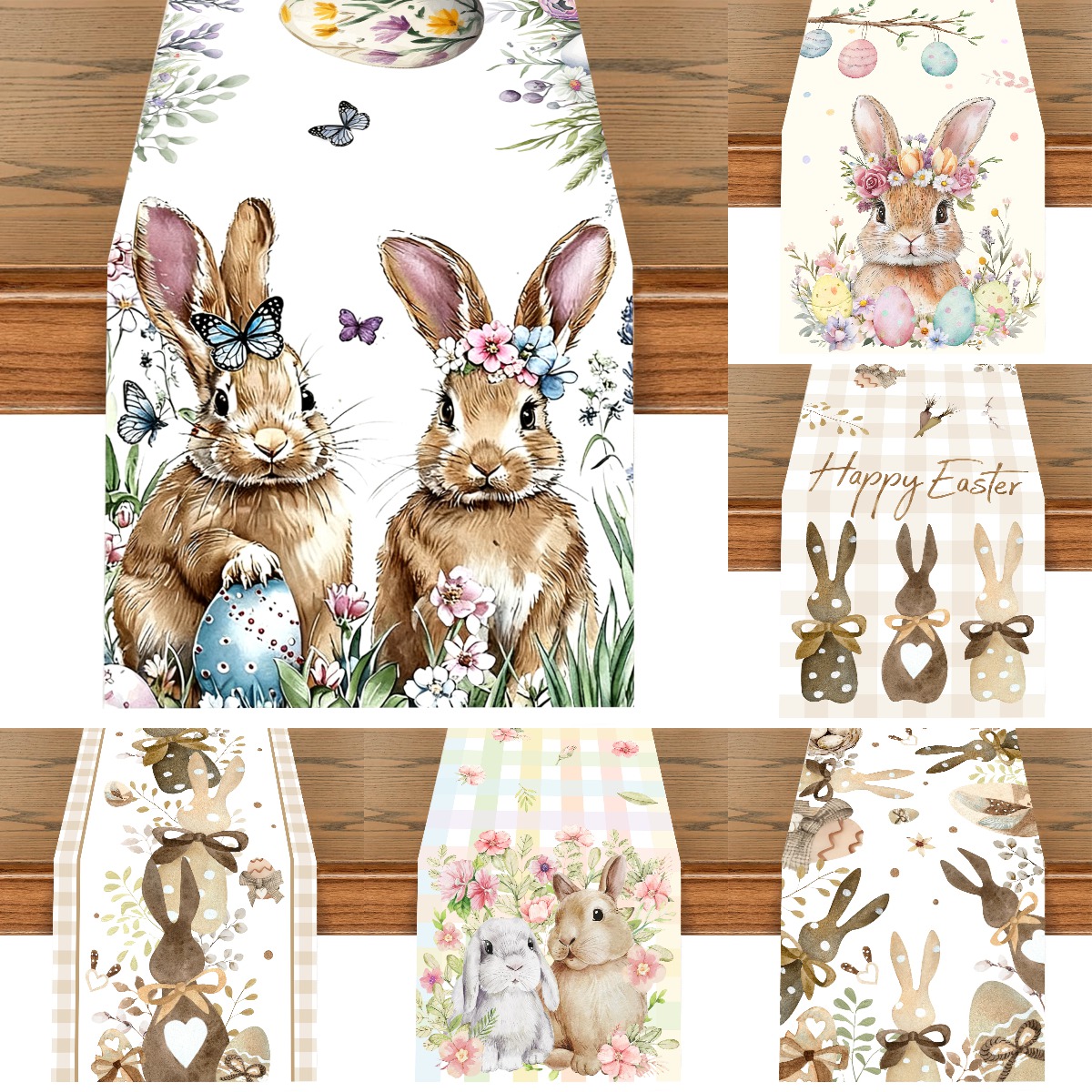 1Pc Easter Bunny and Floral Eg - Home Decor Living Room Ideas review and price