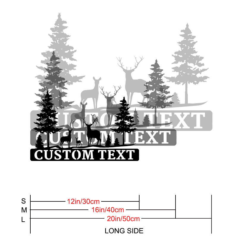 Custom Deer Family Metal Wall  - Home Decor Wall Art review and price
