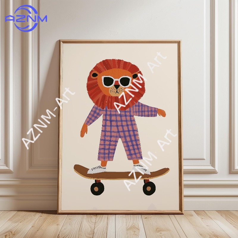 1PC Funny Animal Skateboarding - Home Decor Duck review and price
