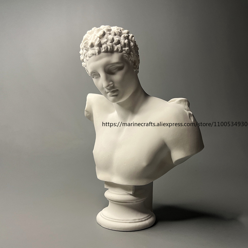 Unique Mini Gypsum Human Head  - Home Decor Hermes review and price