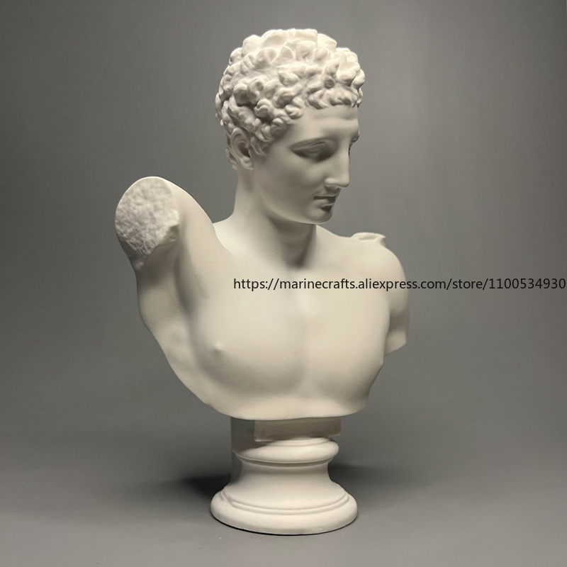 Unique Mini Gypsum Human Head  - Home Decor Hermes review and price