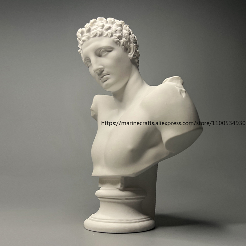Unique Mini Gypsum Human Head  - Home Decor Hermes review and price