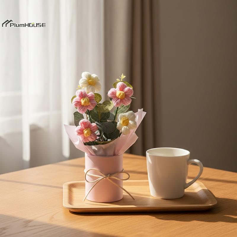 1pcs Handmade Crocheted Bucket - Home Decor Daisy review and price