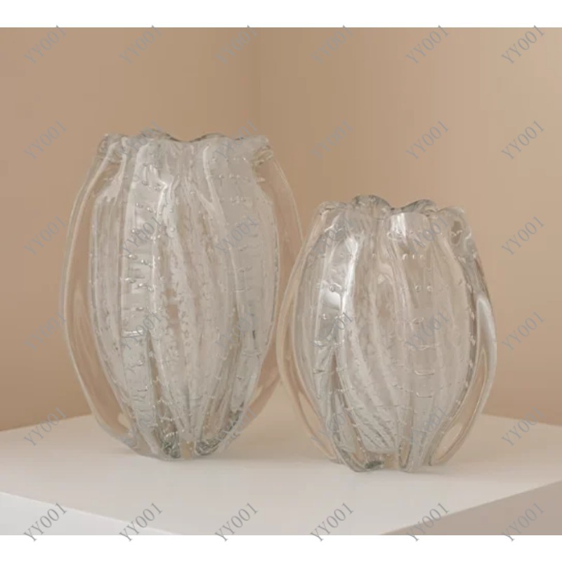 Modern French Glass Vase Semi- - Home Decor Vase review and price