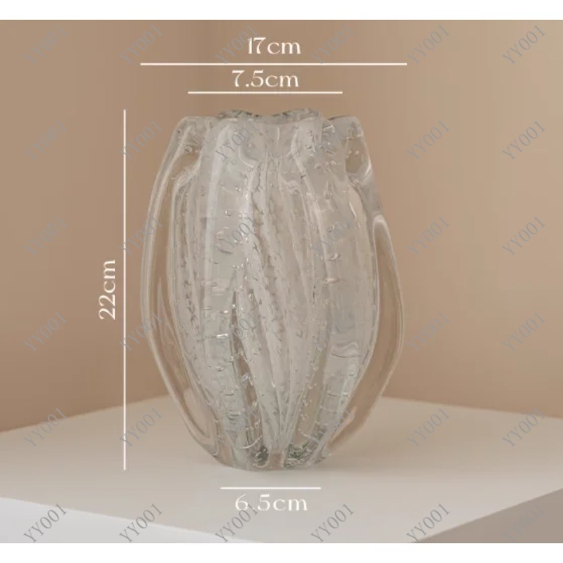 Modern French Glass Vase Semi- - Home Decor Vase review and price