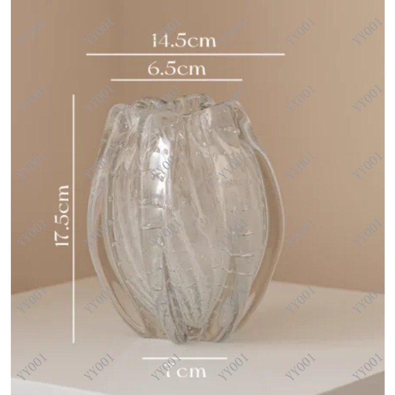 Modern French Glass Vase Semi- - Home Decor Vase review and price
